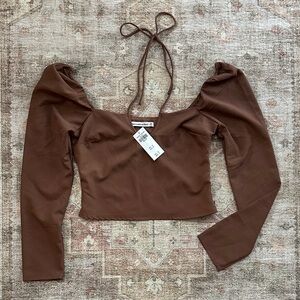 Woman’s NWTs Abercrombie & Fitch Brown Shirt